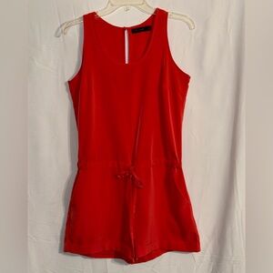 The Limited Red Sleeveless Romper Size Small